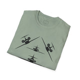 Airplane T-Shirt — Aircraft Silhouette Crew Tee with Inspirational Flying Quote