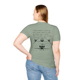Airplane T-Shirt — Aircraft Silhouette Crew Tee with Inspirational Flying Quote