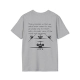 Airplane T-Shirt — Aircraft Silhouette Crew Tee with Inspirational Flying Quote