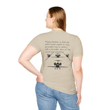 Airplane T-Shirt — Aircraft Silhouette Crew Tee with Inspirational Flying Quote