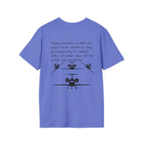 Airplane T-Shirt — Aircraft Silhouette Crew Tee with Inspirational Flying Quote