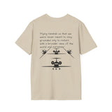 Airplane T-Shirt — Aircraft Silhouette Crew Tee with Inspirational Flying Quote