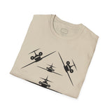 Airplane T-Shirt — Aircraft Silhouette Crew Tee with Inspirational Flying Quote