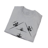 Airplane T-Shirt — Aircraft Silhouette Crew Tee with Inspirational Flying Quote