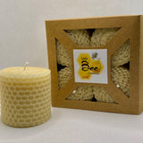 4pk Hand Rolled Beeswax Votive Candles